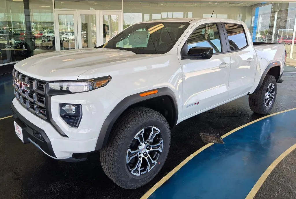 White 2025 GMC Canyon 4WD AT4 for sale in Boone, IA