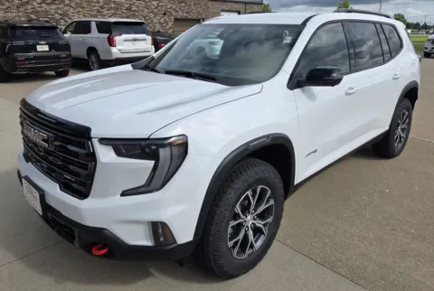 White 2026 GMC Acadia AWD AT4 for sale in Boone, IA