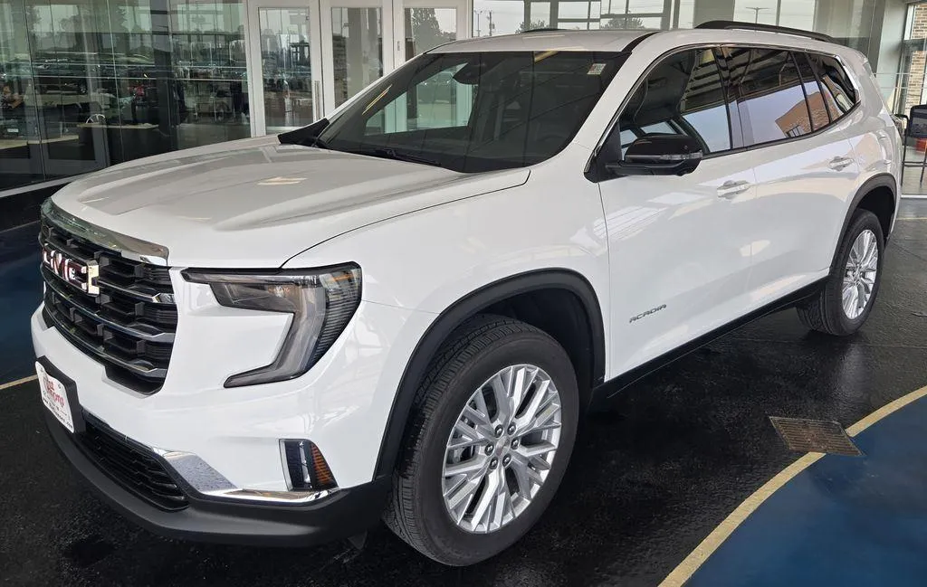 White 2026 GMC Acadia AWD Elevation for sale in Boone, IA