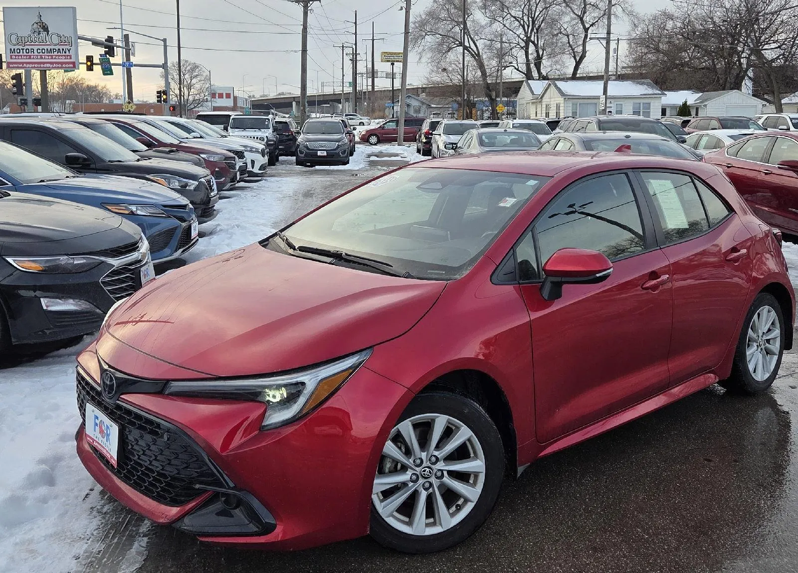 Red 2024 Toyota Corolla Hatchback SE for sale in Des Moines, IA