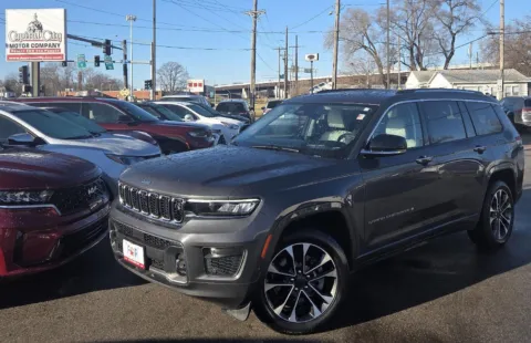Gray 2021 Jeep Grand Cherokee L Overland for sale in Des Moines, IA
