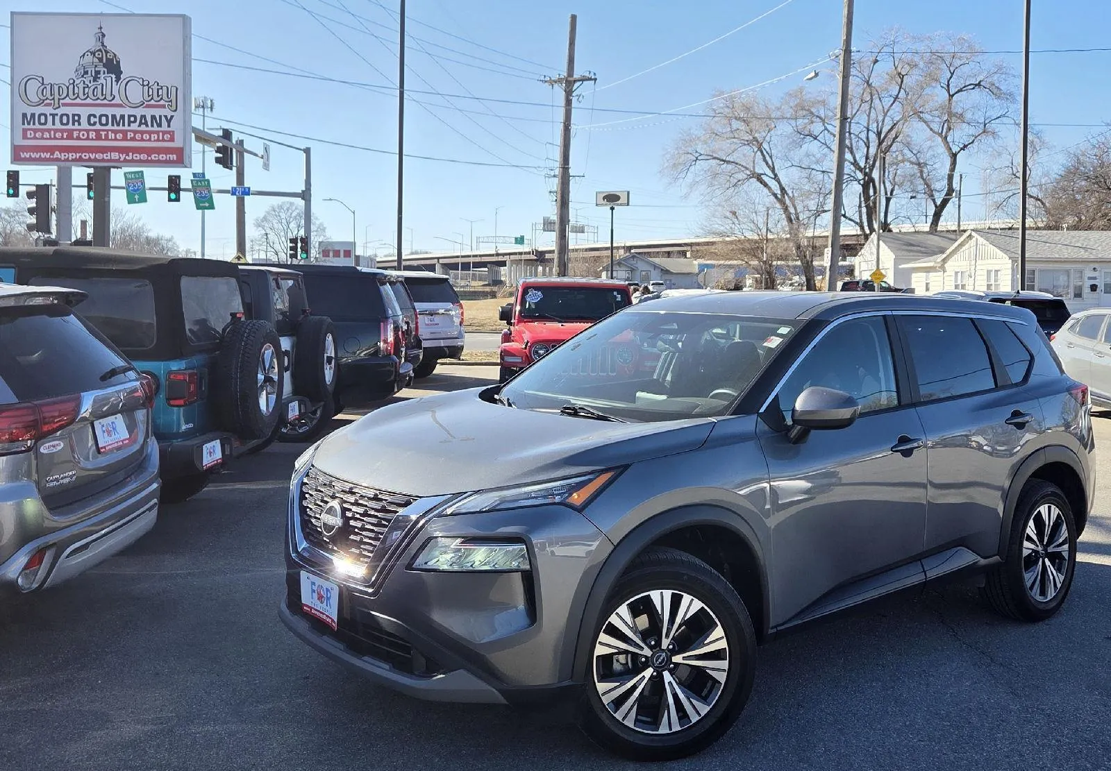 Gray 2023 Nissan Rogue SV for sale in Des Moines, IA