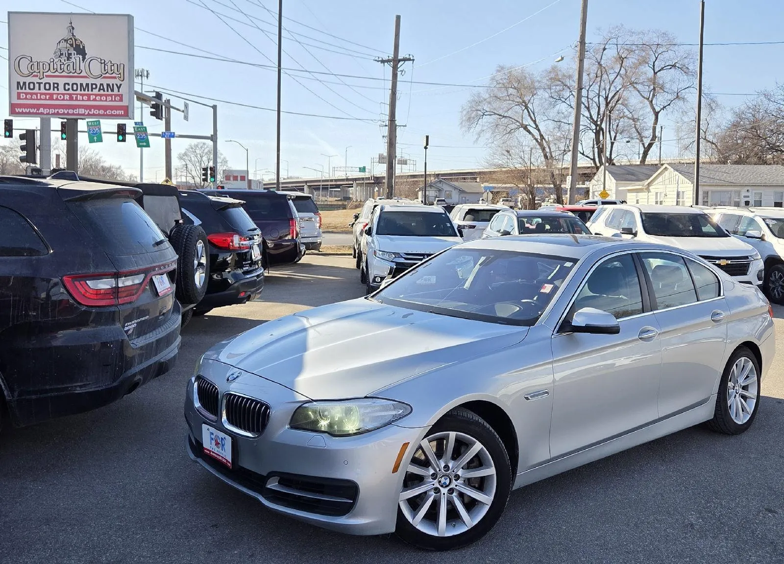 Silver 2014 BMW 5 Series 535i xDrive for sale in Des Moines, IA