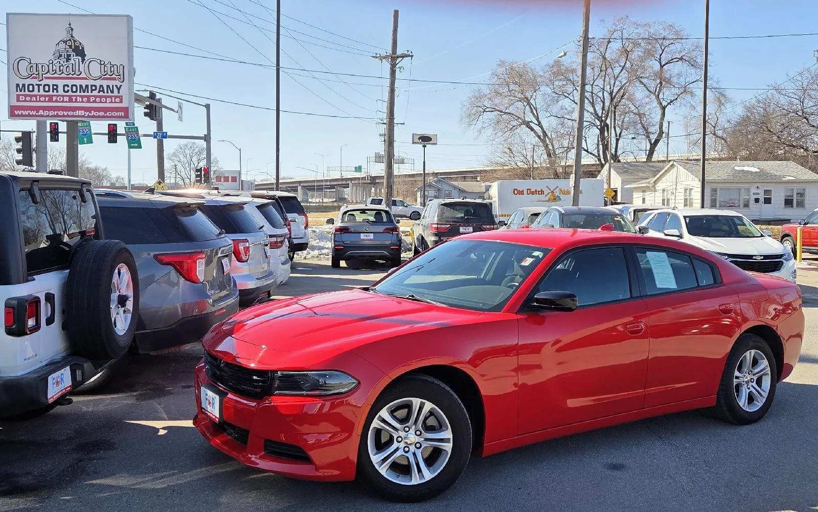 Red 2023 DODGE CHARGER SXT for sale in Des Moines, IA