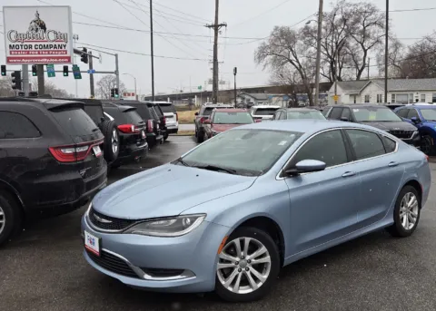 Blue 2015 Chrysler 200 Limited for sale in Des Moines, IA
