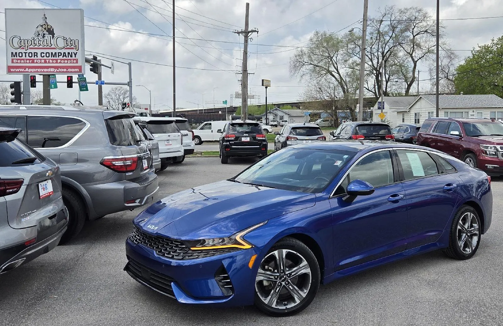 Blue 2023 Kia K5 EX for sale in Des Moines, IA