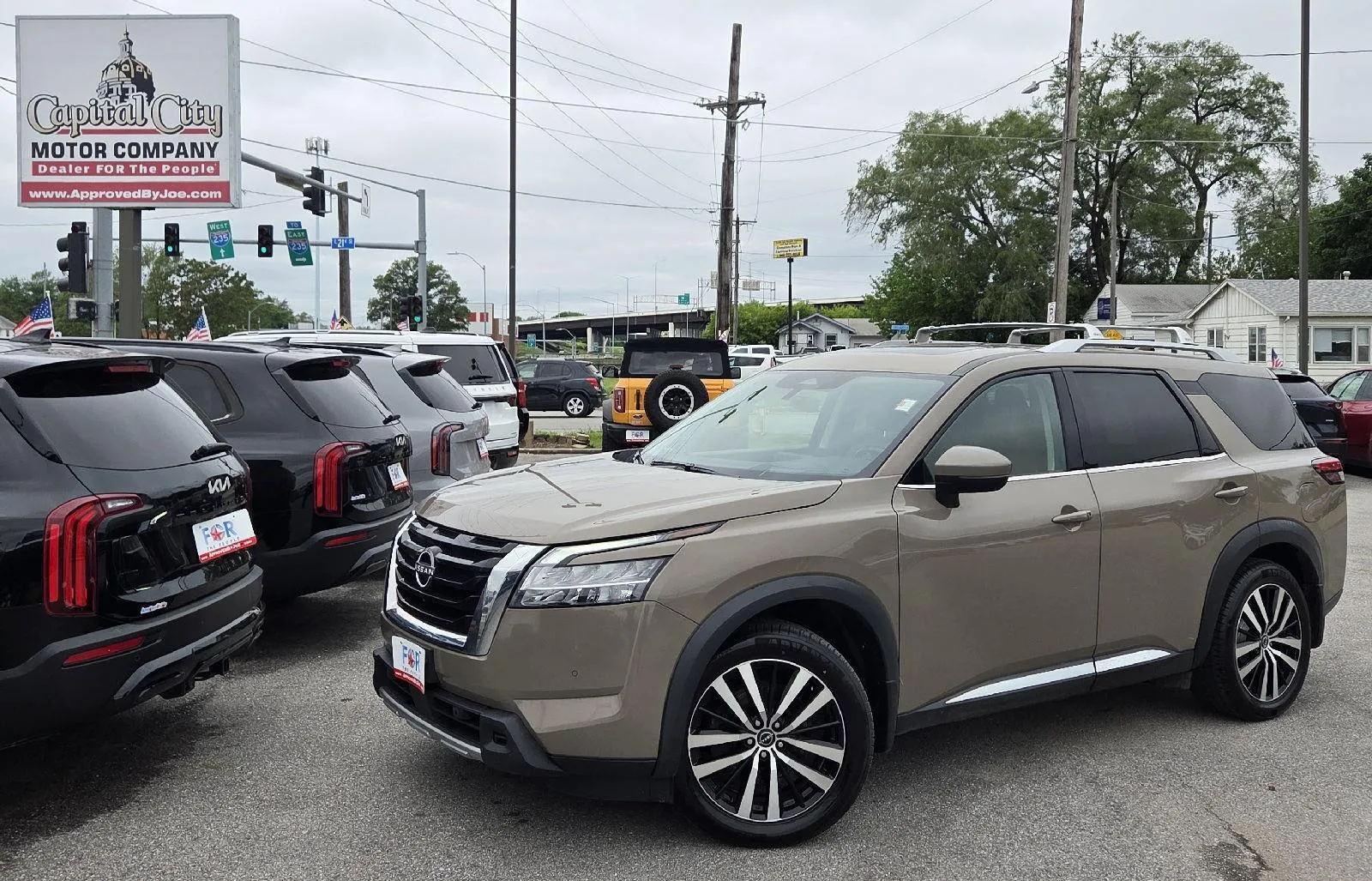 Beige 2023 Nissan Pathfinder Platinum for sale in Des Moines, IA
