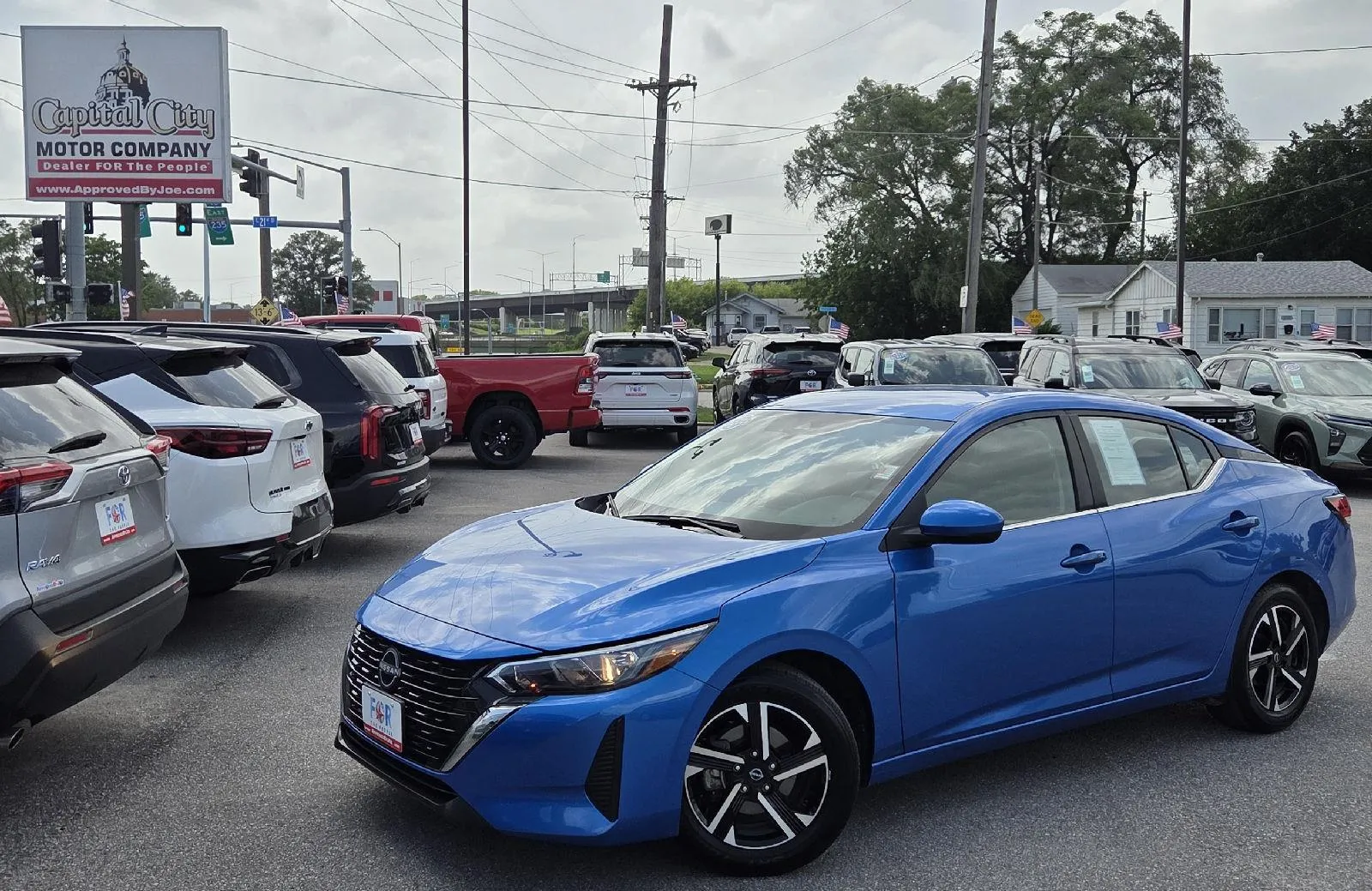 Blue 2024 Nissan Sentra SV for sale in Des Moines, IA