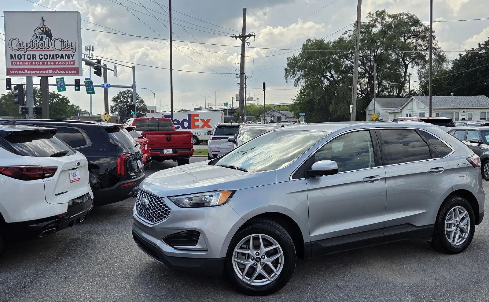 Silver 2024 Ford Edge SEL for sale in Des Moines, IA