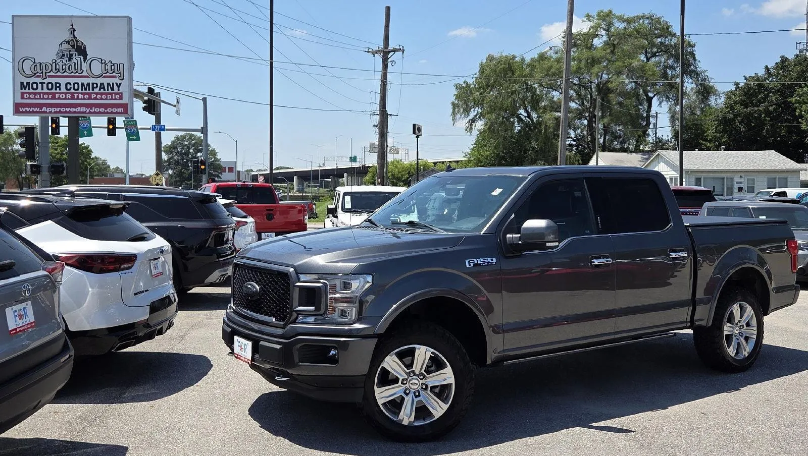 Gray 2018 Ford F-150 Platinum for sale in Des Moines, IA