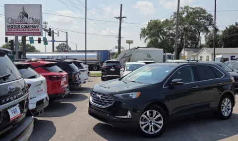 Green 2024 FORD EDGE TITANIUM Titanium for sale in Des Moines, IA