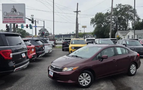 Red 2012 Honda Civic Sdn LX for sale in Des Moines, IA