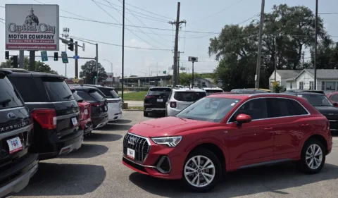 Red 2024 Audi Q3 S line Premium for sale in Des Moines, IA