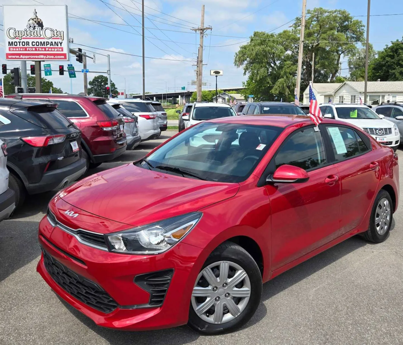 Red 2023 Kia Rio S for sale in Des Moines, IA