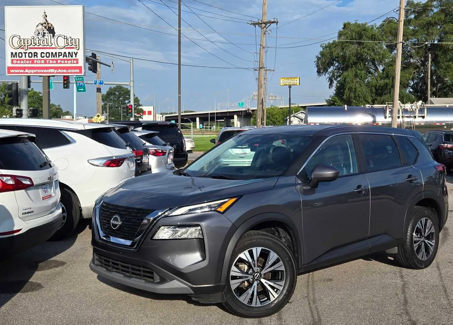 Gray 2023 Nissan Rogue SV for sale in Des Moines, IA