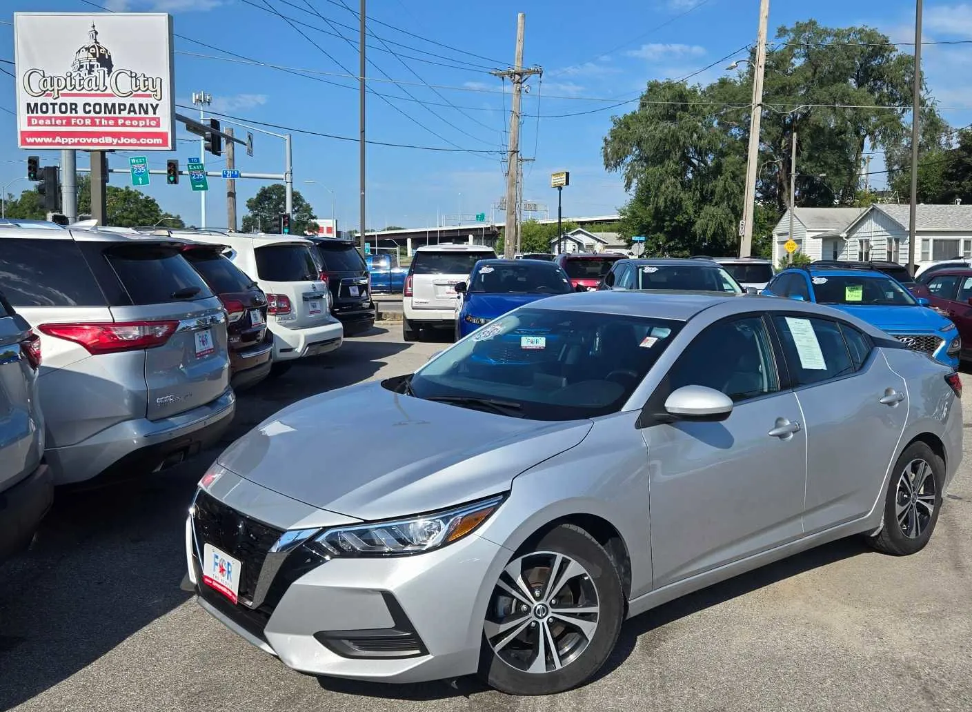 Silver 2023 Nissan Sentra SV for sale in Des Moines, IA