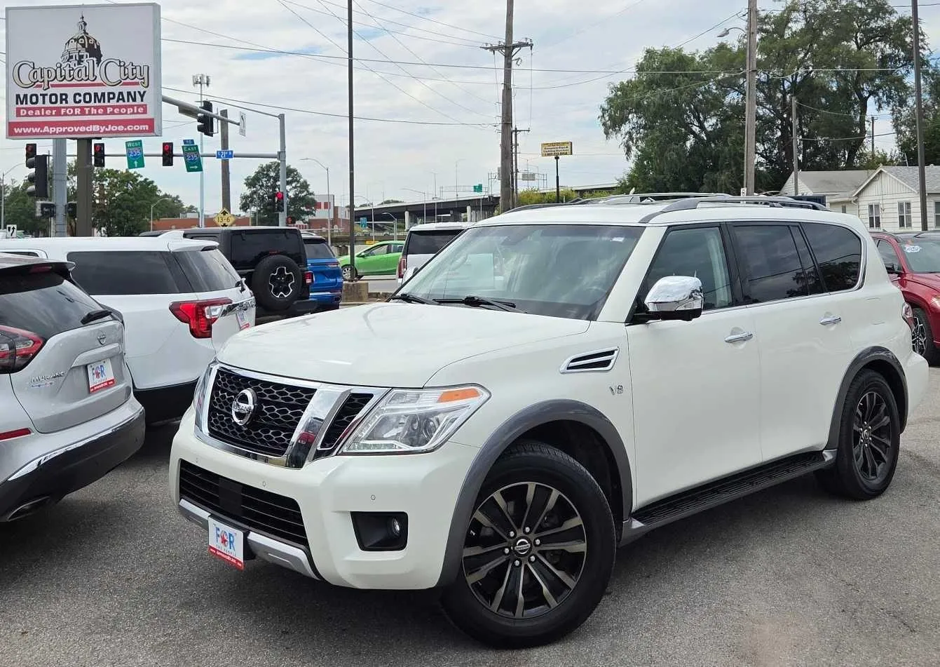 White 2017 Nissan Armada Platinum for sale in Des Moines, IA