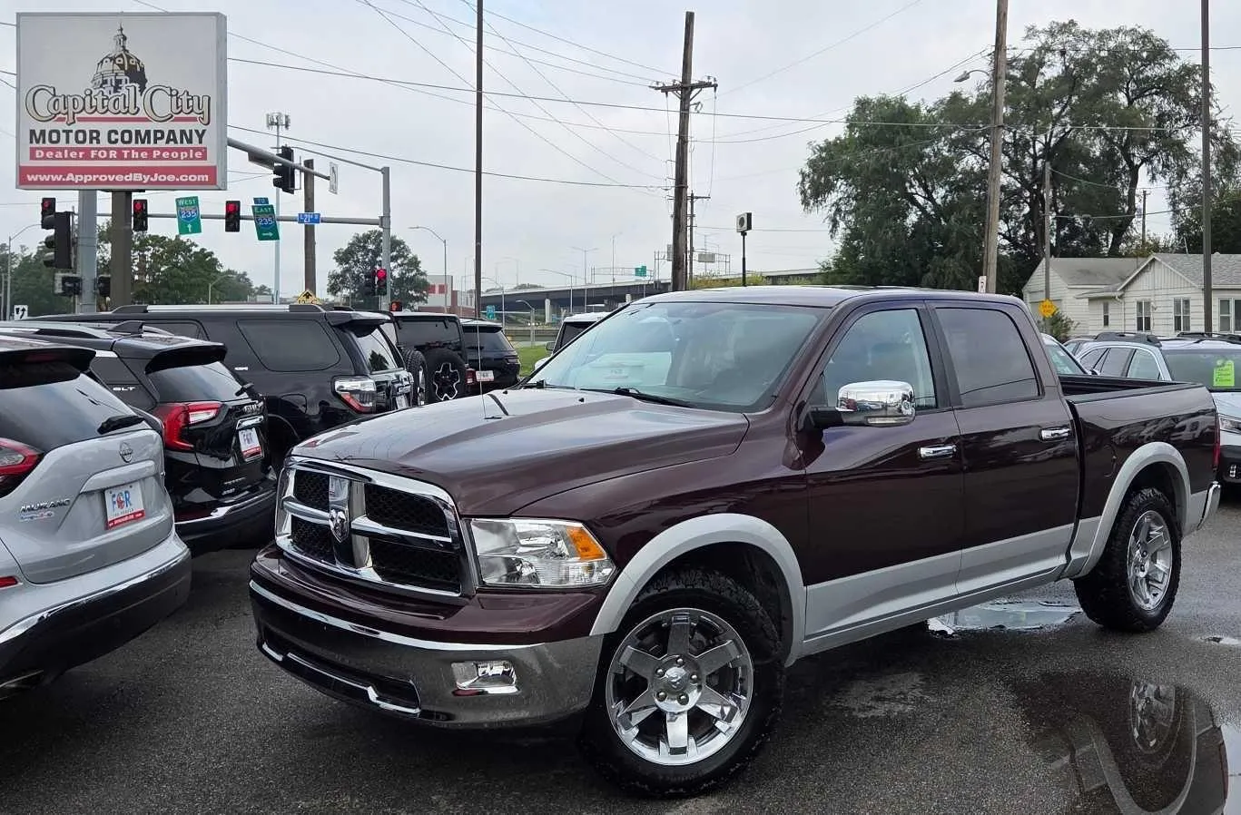 Red 2012 Ram 1500 Laramie for sale in Des Moines, IA