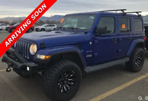 Blue 2020 Jeep Wrangler Unlimited Sahara for sale in Twin Falls, ID