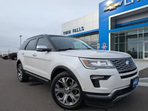 White 2018 Ford Explorer Platinum for sale in Twin Falls, ID