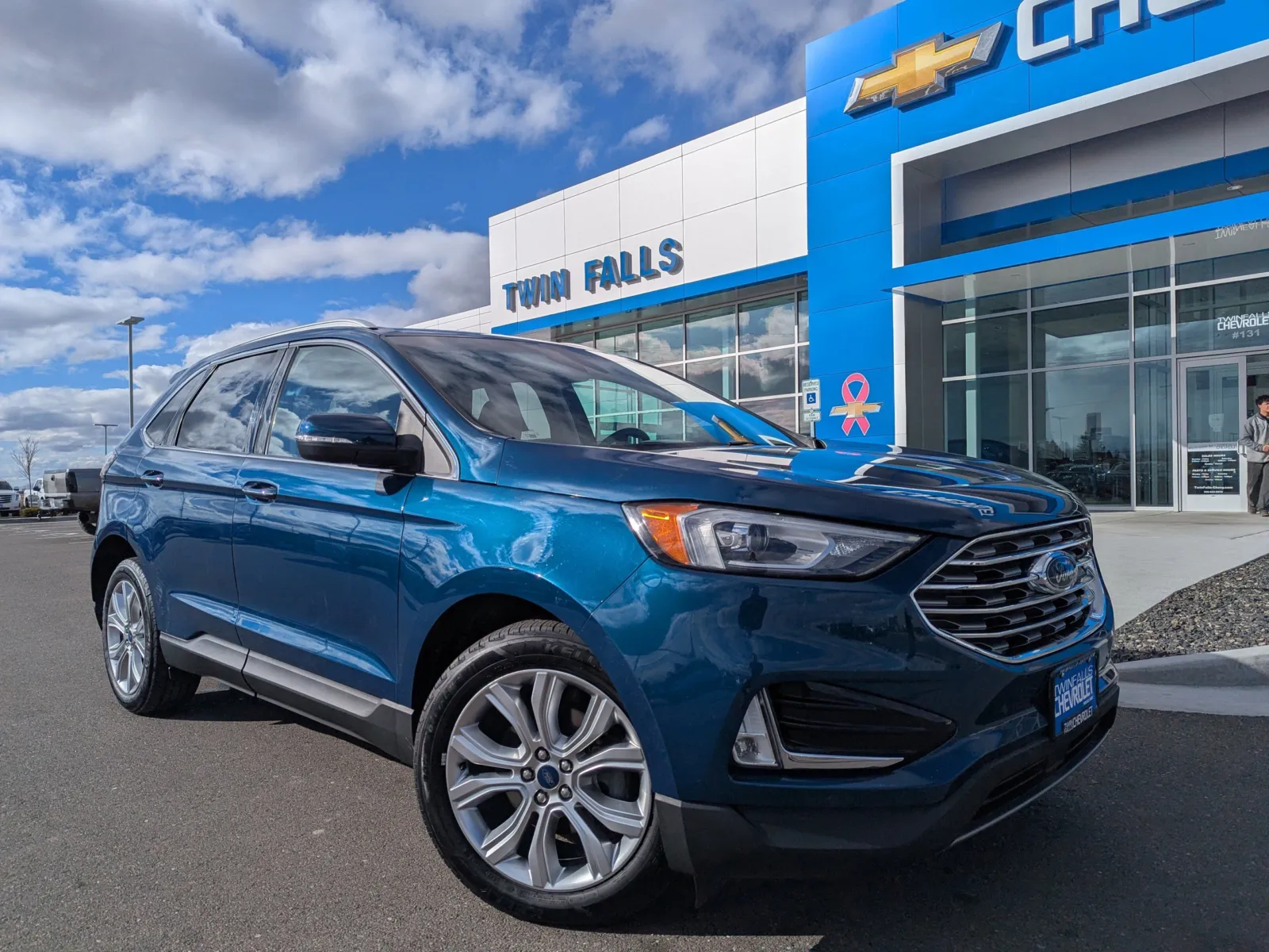 Green 2020 Ford Edge Titanium for sale in Twin Falls, ID