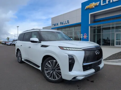 White 2025 INFINITI QX80 LUXE for sale in Twin Falls, ID