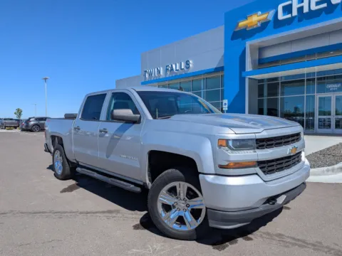 Silver 2018 Chevrolet Silverado 1500 Custom for sale in Twin Falls, ID