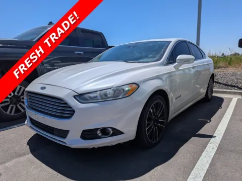 White 2014 Ford Fusion Titanium Hybrid for sale in Twin Falls, ID