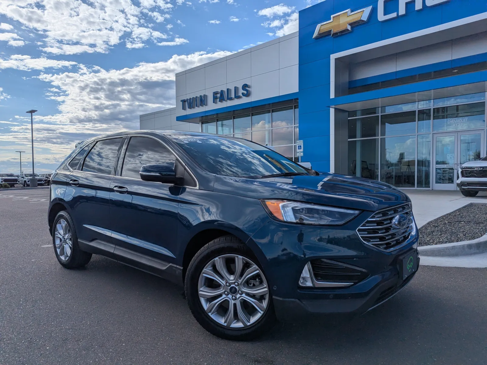 Blue 2020 Ford Edge Titanium for sale in Twin Falls, ID