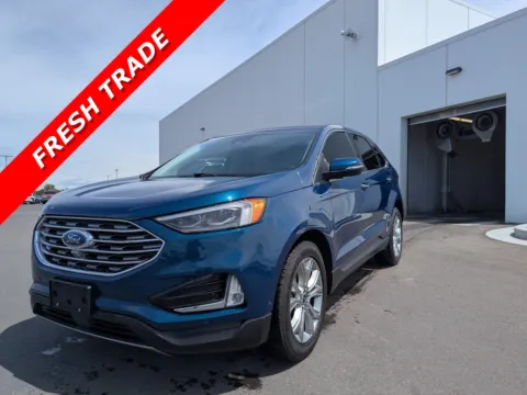 Blue 2020 Ford Edge Titanium for sale in Twin Falls, ID