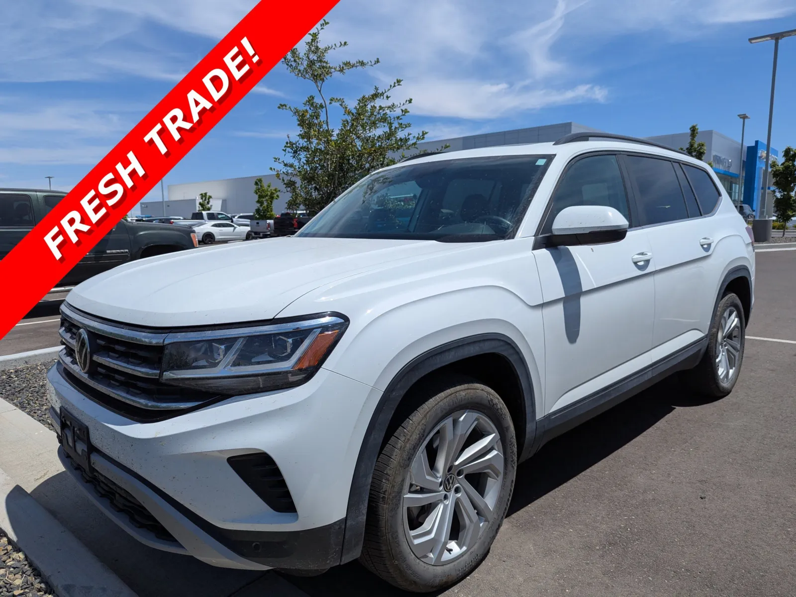 Silver 2021 Volkswagen Atlas 3.6L V6 SE w/Technology for sale in Twin Falls, ID