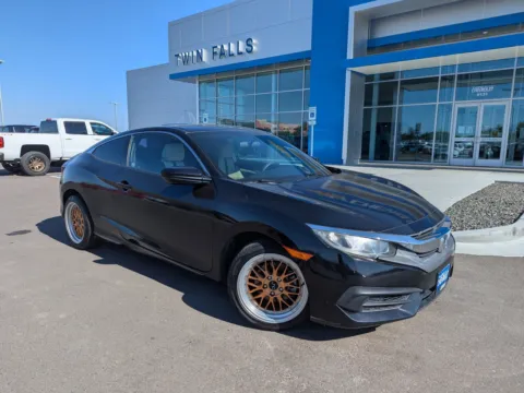 Black 2018 Honda Civic Coupe LX for sale in Twin Falls, ID