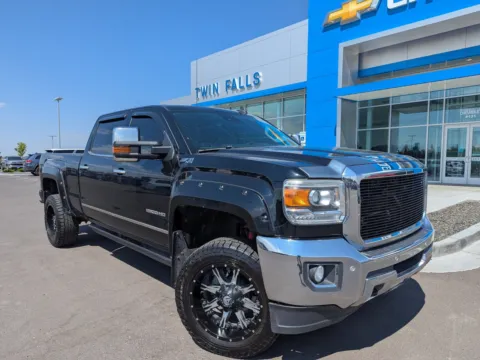 Black 2015 GMC Sierra 2500HD available WiFi SLT for sale in Twin Falls, ID