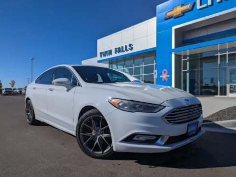 White 2017 Ford Fusion Titanium for sale in Twin Falls, ID