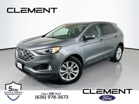 Gray 2022 Ford Edge Titanium for sale in Wentzville, MO
