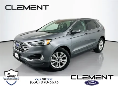 Gray 2022 Ford Edge Titanium for sale in Wentzville, MO