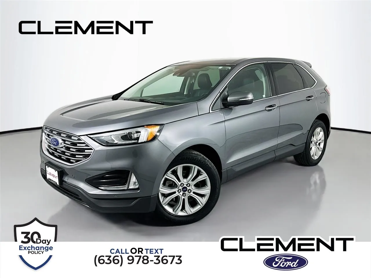 Gray 2022 Ford Edge Titanium for sale in Wentzville, MO