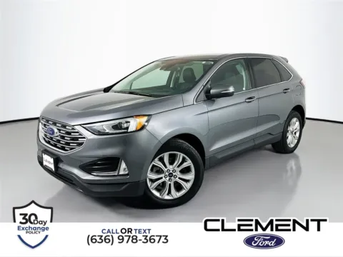 Gray 2022 Ford Edge Titanium for sale in Wentzville, MO