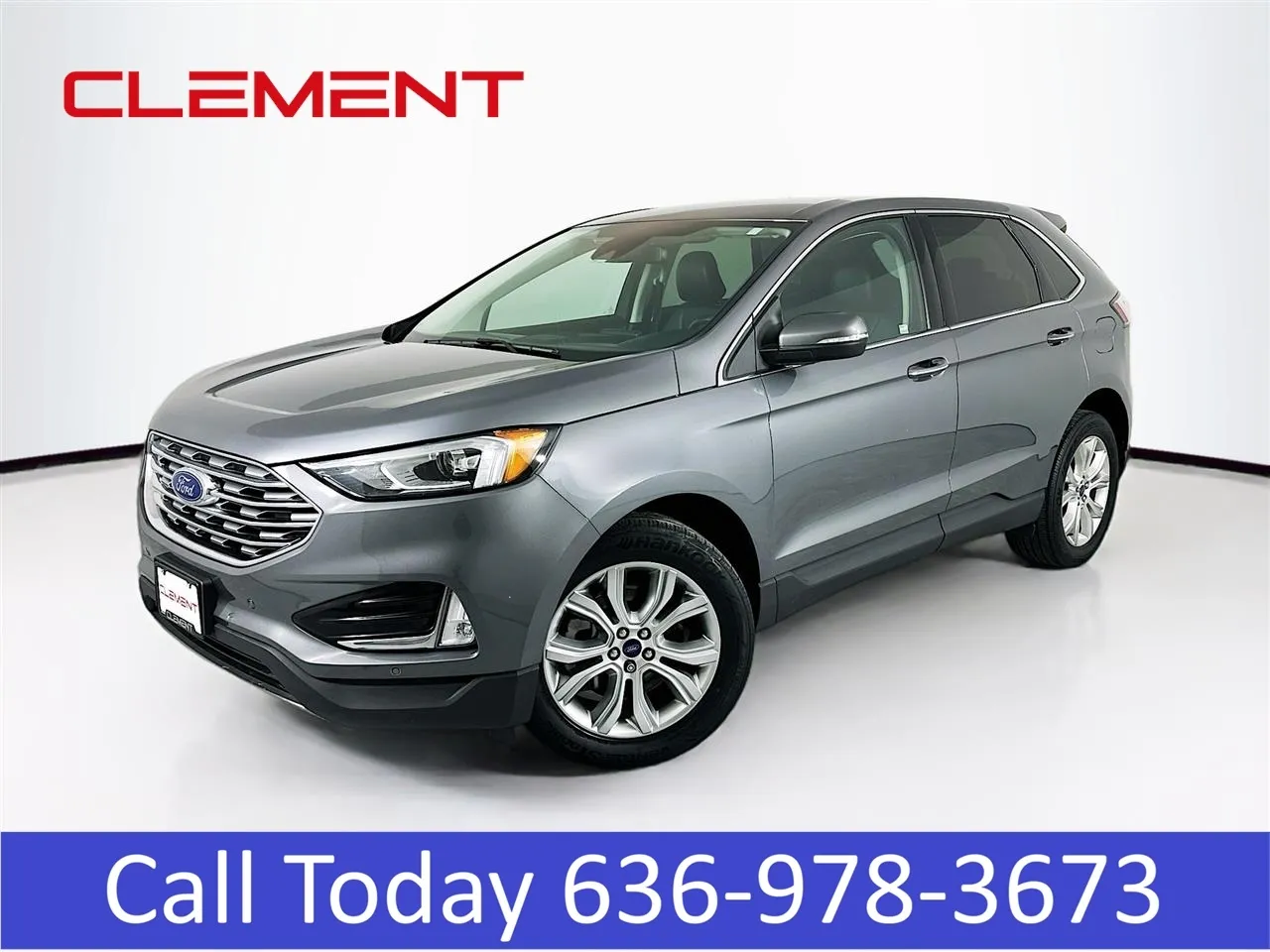 Gray 2022 Ford Edge Titanium for sale in Wentzville, MO