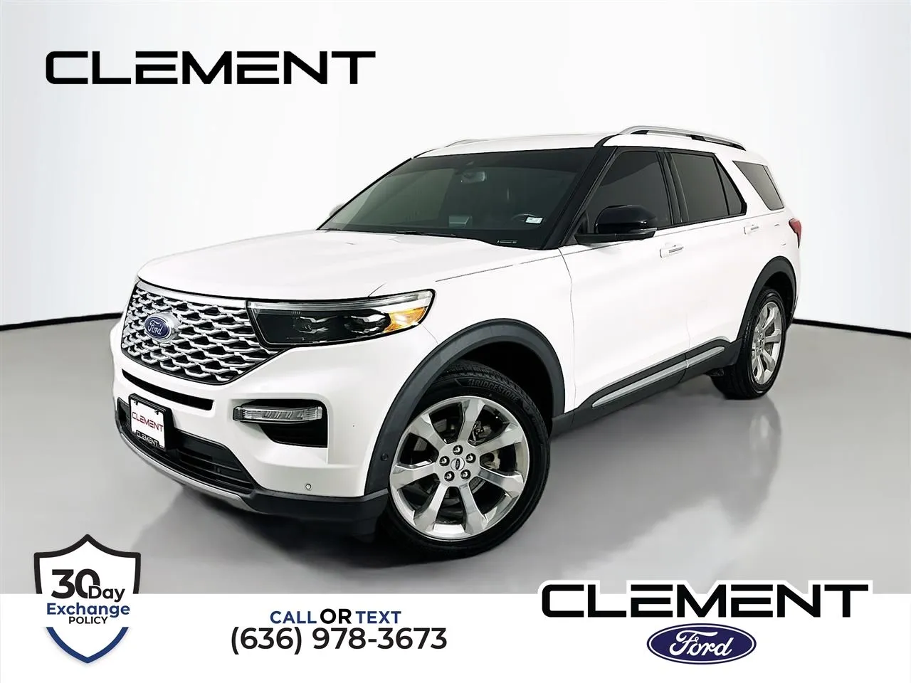 White 2020 Ford Explorer Platinum for sale in Wentzville, MO