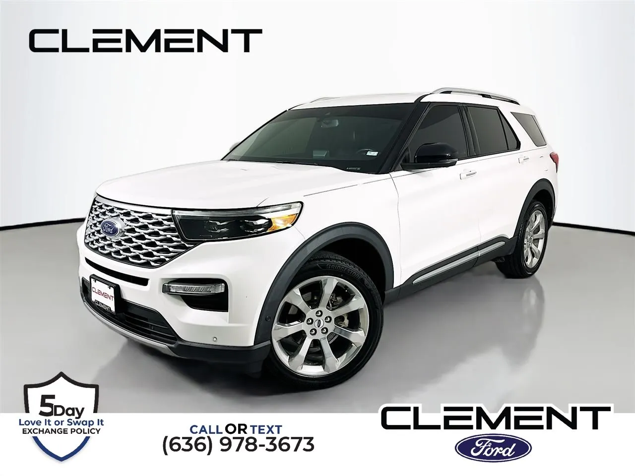 White 2020 Ford Explorer Platinum for sale in Wentzville, MO