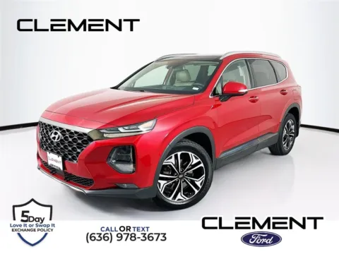 Red 2020 Hyundai Santa Fe Limited for sale in Wentzville, MO