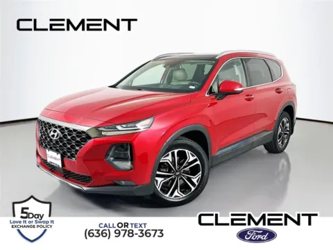 Red 2020 Hyundai Santa Fe Limited for sale in Wentzville, MO