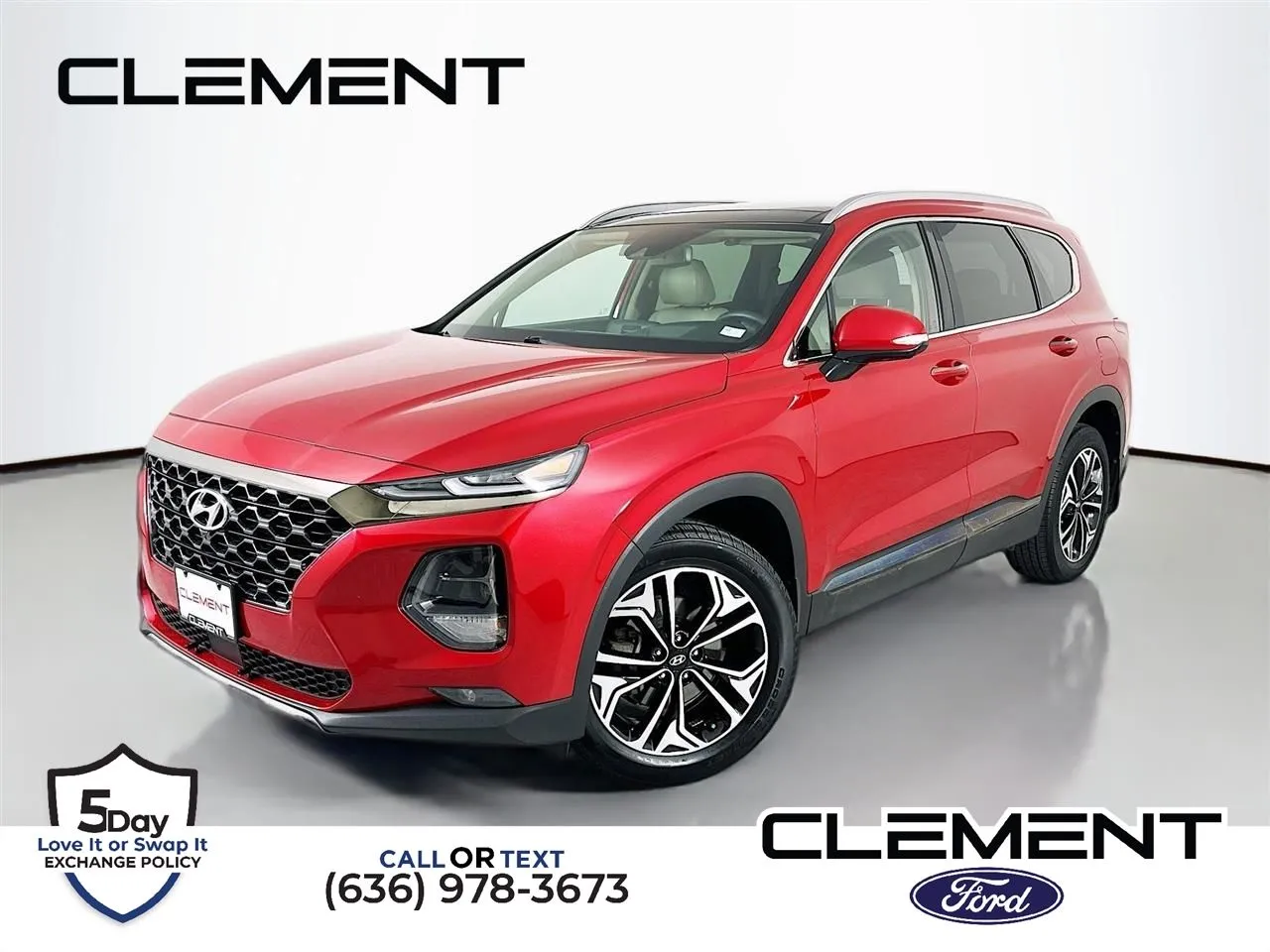 Red 2020 Hyundai Santa Fe Limited for sale in Wentzville, MO