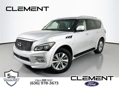 Silver 2017 INFINITI QX80 for sale in Wentzville, MO