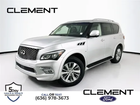 Silver 2017 INFINITI QX80 for sale in Wentzville, MO