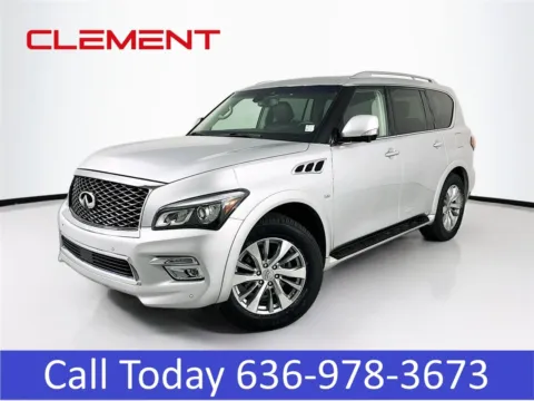 Silver 2017 INFINITI QX80 for sale in Wentzville, MO
