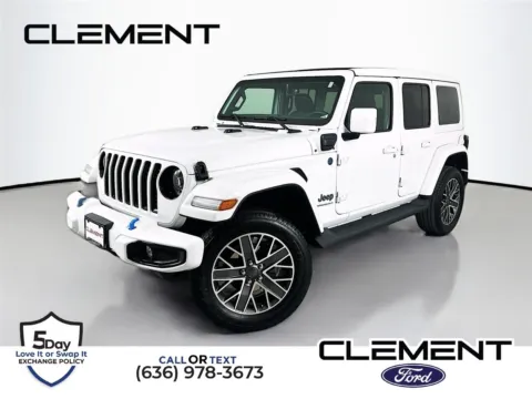 White 2023 Jeep Wrangler Sahara 4xe for sale in Wentzville, MO