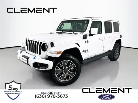 White 2023 Jeep Wrangler Sahara 4xe for sale in Wentzville, MO
