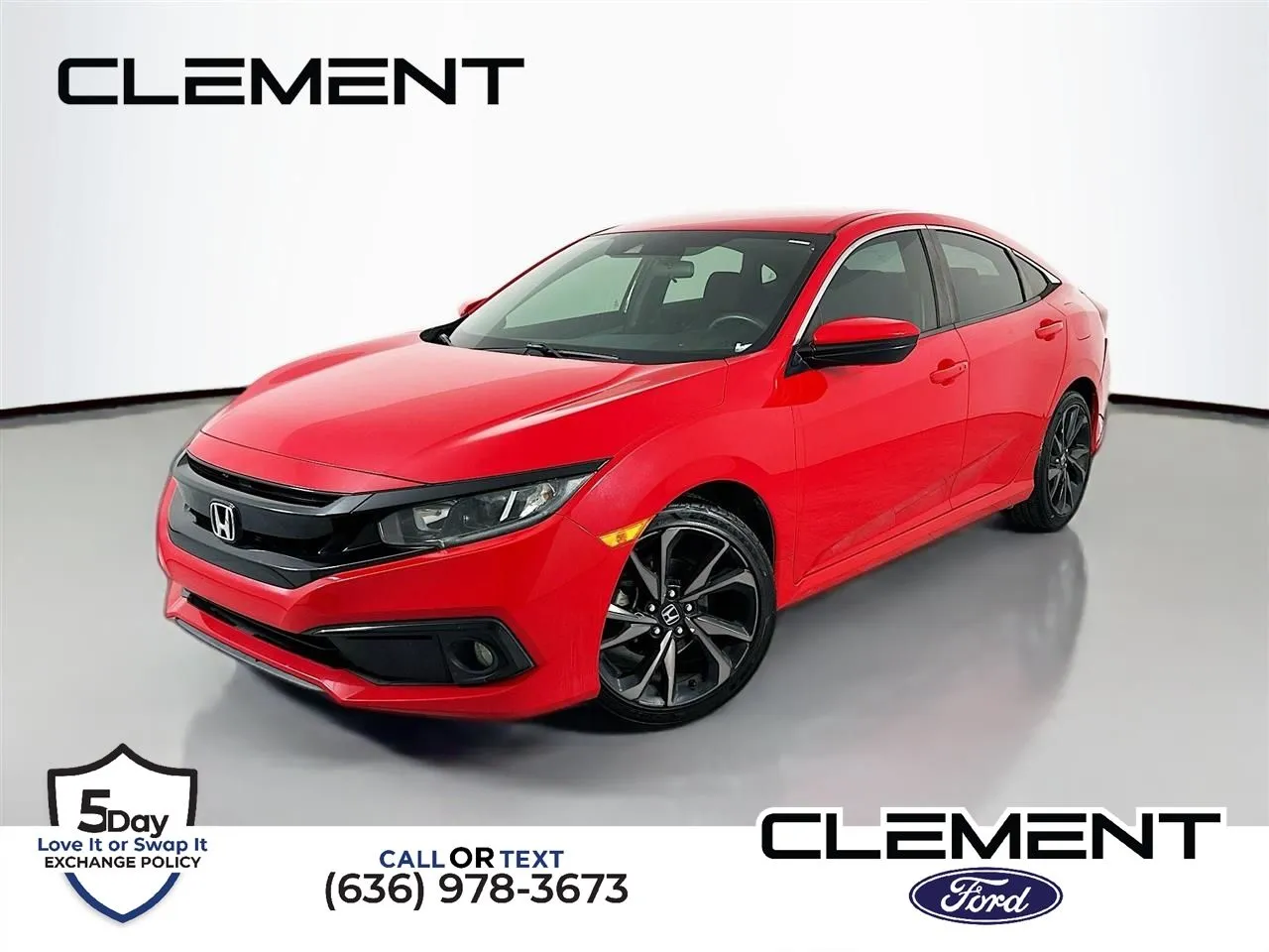 Red 2020 Honda Civic Sport for sale in Wentzville, MO